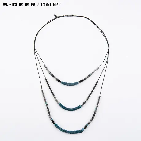 【新品】sdeer圣迪奥专柜正品女装迷离色泽串珠组合项链S15384318图片