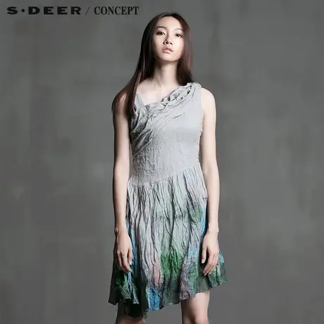S·DEER＼CONCEPT【淘清仓】圣迪奥肩部抽象连衣裙S15281262图片