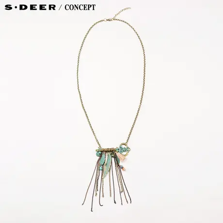 【新品】sdeer圣迪奥专柜正品女流苏创意装饰项链S16284315图片