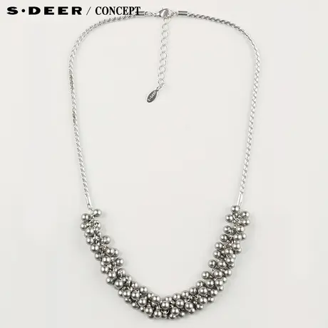【新品】sdeer圣迪奥专柜正品设计感精致圆珠造型项链S16184377图片