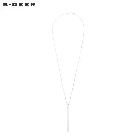 sdeer圣迪奥女秋季新款前卫新潮棍棒造型时尚金属项链S18384351商品大图