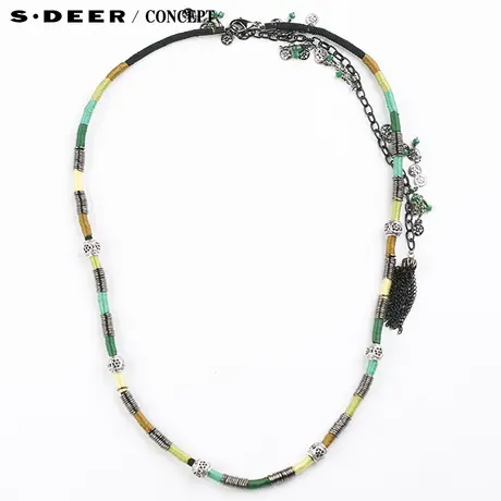 【新品】sdeer圣迪奥专柜正品女装多色彩线编织腰链S15284371图片