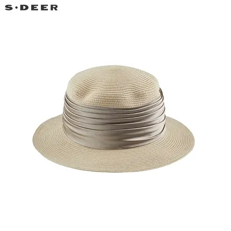 sdeer圣迪奥时尚拼接草帽遮阳帽S21283614图片