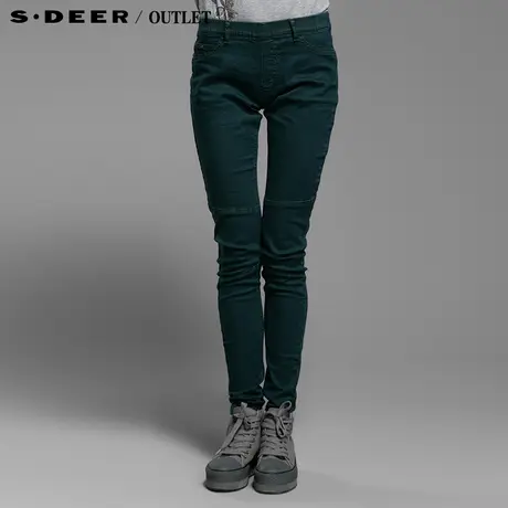 【上新】sdeer圣迪奥高弹力修身女士长裤S14280848图片