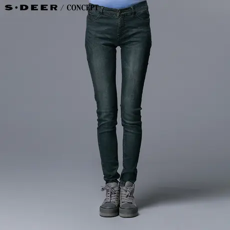 【多件多折】sdeer圣迪奥女装夏时尚薄款修身小脚裤S14280802图片