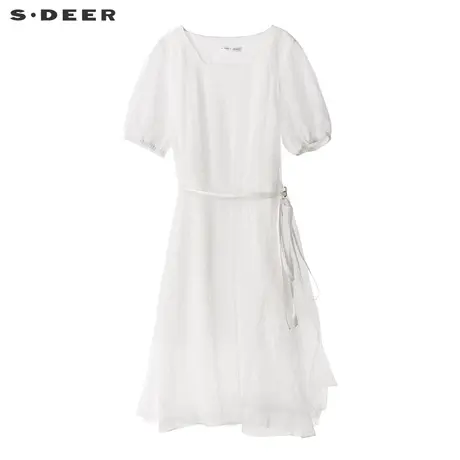sdeer圣迪奥优雅甜美气质公主小清新长款连衣裙S18281217商品大图
