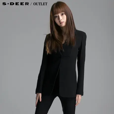 【新品】sdeer圣迪奥专柜正品女装时尚修身西装外套4182246图片