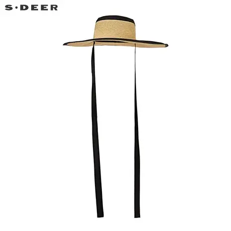 sdeer圣迪奥复古撞色编织系带太阳帽S20283620图片