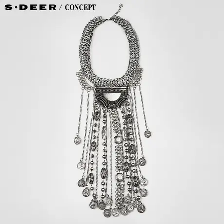 【新品】sdeer圣迪奥专柜正品女装客家风情夸张造型项链S15484393图片