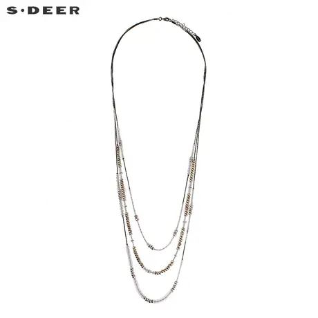 【新品】sdeer圣迪奥女装层次感串珠装饰项链S17284366图片