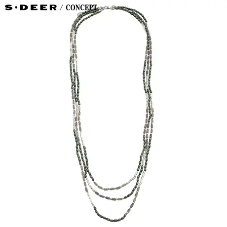 【新品】sdeer圣迪奥女装迷离色泽层次装饰项链S16484316图片