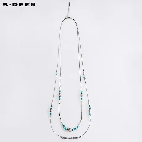 【新品】sdeer圣迪奥夏层次感清新串珠装饰项链S16284337图片