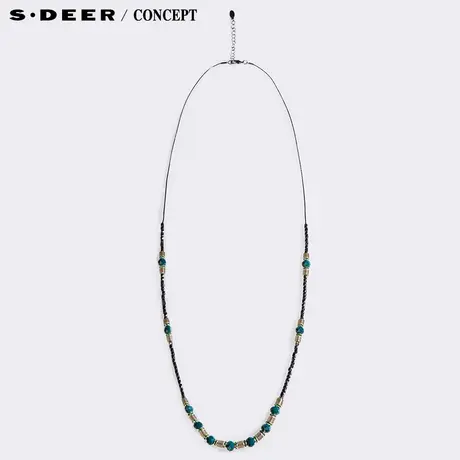 s.deer【新品】圣迪奥简约切割串珠装饰项链S16284341图片