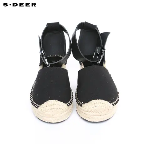 s.deer【新品】圣迪奥时尚做旧厚底女鞋坡跟休闲凉鞋S15383977图片
