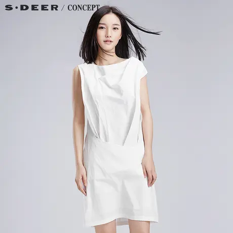 sdeer圣迪奥淑女装设计感优雅修身连衣裙S16281269图片