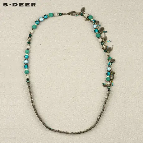 【新品】sdeer圣迪奥女装神秘色泽彩珠腰链S15284318图片
