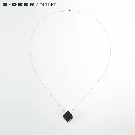 【新品】sdeer圣迪奥专柜正品时尚几何方块项链4384307图片