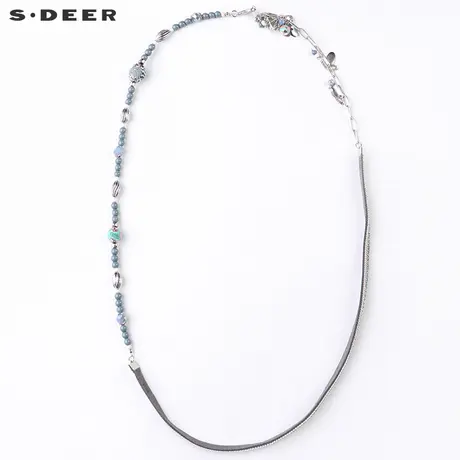 【商场同款】sdeer圣迪奥女士新款简约百搭珍珠腰带腰链S152843E5图片