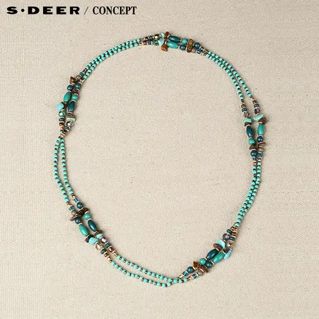 【新品】sdeer圣迪奥专柜正品女装夏装时尚优雅彩珠项链S15284341图片