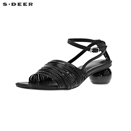 sdeer圣迪奥时尚复古编制凉鞋S20283964图片