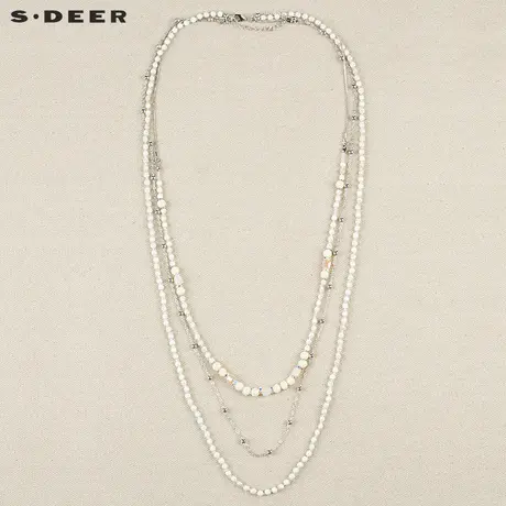 【新品】sdeer圣迪奥女名牌长款项链围脖链颈链毛衣链S152843D3图片