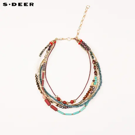 【新品】sdeer圣迪奥民族风多层次装饰项链S16284352图片