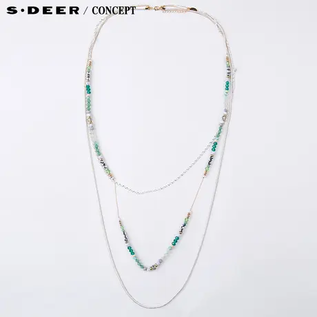【新品】圣迪奥专柜正品优雅闪亮串珠项链S16184322图片