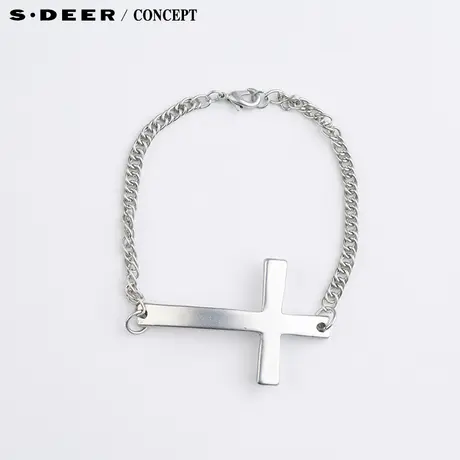 【🍥新品】🍦sdeer圣迪奥专柜正品女装十字架合金手链S152843F9图片