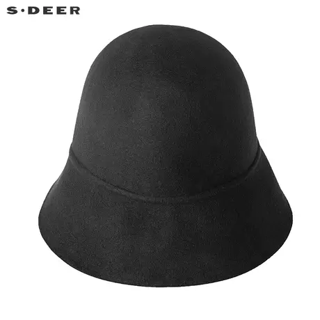 sdeer圣迪奥英伦风优雅气质礼帽复古圆顶渔夫帽S17383671图片